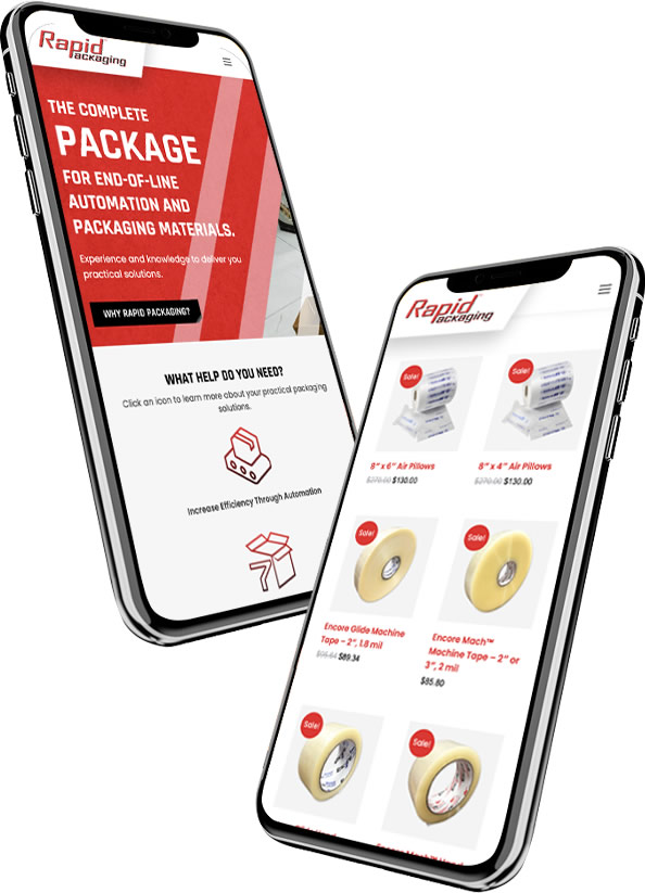 Rapid Packaging Website Design & Development Project