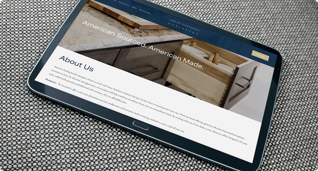 Great Northern Cabinetry - website