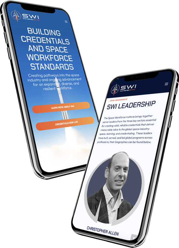 The Space Workforce Institute - Responsive WordPress Design & Development